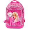 Giochi Preziosi Barbie - Zaino, 3 Scomparti E Tasche Interne,Tasche Porta Borraccia, Schienale E Spallacci Imbottiti, Lt 24, Dim 32x44x19,Scuola Elementare