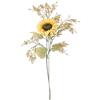 Flair Flower Set di fiori artificiali, girasole con rametto decorativo, 70 cm, decorazione per la decorazione della casa