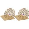 moses. Omm for You - Set di 2 fermalibri decorativi in metallo, con cristallo solare e fiore della vita, decorazione yoga
