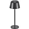 OSRAM ENDURA STYLE TABLE - Lampada da esterno, 2,5 W, 200 lm, grigio scuro, lampada da tavolo, batteria ricaricabile, classe di protezione IP54, regolazione continua, funzione di memoria della