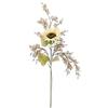 Flair Flower Set di fiori artificiali, girasole con rametto decorativo, 70 cm, decorazione per la decorazione della casa