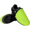 ROCKBROS Copriscarpe Ciclismo Invernale, Copripunta Antivento Caldo per Bici MTB Bicicletta da Corsa, Copri Scarpe Termici Impermeabile Universale, 3 Taglie 38-46 (Verde Fluorescente, S(38-40))