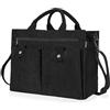 OUUTMEE Borsa da donna in corda, grande borsa per la spesa, borsa da lavoro, borsa a tracolla con cerniera, borsa a tracolla in velluto
