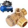 Naroote Valvola di ritegno del compressore d'aria, sostituzione della valvola di ritegno del compressore d'aria Resistente antiscivolo 1/2 X 3/8 X 10 per idraulico pneumatico per