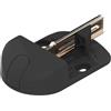 Store & Menuiserie 2.0 Zoccolo in poliammide nero altezza 40 mm per cancello battente, fermaporta automatico a clip manuale, spessore regolabile secondo il cancello