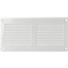 LIRAST 200x100mm Griglie D'Aerazione/Ventilazione in Metallo - Bianca Griglia D'aria con Rete Anti Insetti