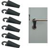 emperoch 6 Pezzi cuneo fermaporta gomma Cuneo Fermaporta in Gomma ferma porte Protezioni per Balcone Ferma Porta da Pavimento Antiscivolo per Patio Esterno Abitazioni Scuole Uffici Garage Nero