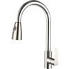 MAMMOLITI Marco Mammoliti | Miscelatore Lavello Cucina Monocomando Laterale Bocca Alta Maik con Doccetta Estraibile in Acciaio Inox, 39,4x28,6x10cm