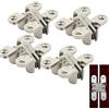 Eruceky 4 Pezzi 180 Gradi Mini Cerniera Scomparsa, Cerniera per Mobili Nascosta, per Mobili, Hardware, Porte in Legno, Scatole di Legno