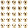 QUARKZMAN 25Pz Borchie Rotondo, 10mm Punte e Borchie Metallo Decorazione Borchie a Vite per Borse Pelle Cinture Abbigliamento Scarpe Borsa Forniture Fai da Te Artigianato, Oro