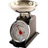 BS Bilancia meccanica da cucina, classica, in stile retrò, 3 kg, Nero