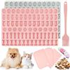 Onlyesh 2 Pezzi Stampi in Silicone, Stampo Riutilizzabile in Silicone, con Raschietto per Pasticceria e Spazzola da Cucina, per Fare Biscotti per Cani, Cioccolato, Dolci