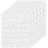 M METERXITY 648Pz 8-Fogli Adesivi Lettere 1 Adesivi Alfabeto Bianco | Vinile Autoadesivi Decalcomanie Alfabeto, per Cassette Postali/Insegne/Indirizzi, Adesivi Vinile