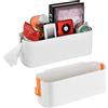 Anseom 2 Pezzi Cesto Portaoggetti da Appendere al Comodino, Porta Oggetti da Appendere Organizer Fasciatoio per Neonati Scatola di Stoccaggio con 2 Ganci Rimovibili per Casa Ufficio Scuola