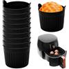 NAROSEBE 10 Pz Pirottini per Friggitrice ad Aria in Silicone, Riutilizzabili