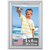 Icona Bay Cornice Portafoto Icon Bay 10x15 cm Argento, Modanatura Splendidamente Dettagliata, Cornice Portafoto Moderna, Montatura a parete o Tavolo superiore, Collezione Inspirations