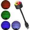 Fyearfly Mini Sfera da Discoteca, Auto LED Atmosfera da Tetto Light, Effetti di Luce da Palcoscenic, Portatile Ricaricabile Luce Discoteca, Adatto Tutte le Feste e Interni delle Auto, 360° Tetto USB