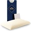 Talatex Cuscino piatto in lattice naturale, ultra sottile e piatto, per chi dorme sullo stomaco, aiuta ad alleviare la pressione, perfetto per i viaggi e gli addetti alla scrivania (morbido, standard