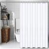 CXTAI Tenda da Doccia 180 x 200 cm, Antimuffa, Lavabile, Idrorepellente, 100% Poliestere, con 12 Ganci - Bianca