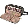 Prokva Custodia Organizer per Smalti, Capacità 12 Flaconi (15 ml), Nero | Scomparto Organizer per Strumenti, Finestra Trasparente, Ampia Maniglia