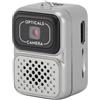 RASTKY Videocamera per Foto di Portachiavi Mini, Lenti Ottiche da 2 MP, Risoluzione Video 480p, Anteprima in Tempo Reale, Durata della Batteria di 150 Minuti, Filtri Creativi con (SILVER)