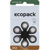 VARTA ecopack Zink-Luft Knopfzellen ZA 312, 6e
