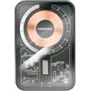 Grundig Powerbank Wireless Transparent 5000mAh - Batteria Esterna USB-C Input e Output - Ricarica Wireless - Compatibile con MagSafe per iPhone 12 e superiori - Compatta - Cavo Type-C Incluso