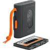 MUSE Lettore cassette portatile con jack per cuffie | Ricarica rapida tramite USB-C - Design elegante | Nero
