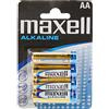 Maxell, Batterie alcaline AA, 4 pz.