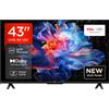 TCL 55V6B TV 55", 4K HDR, Ultra HD, Google TV Con Design Senza Bordi, Dolby Audi