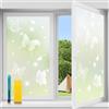 Niviy Pellicola per Vetri Finestre 44.5 x 200 cm Elettrostatica Pellicole Adesive Anti-UV Pellicola Opaca Privacy Motivo a farfalla Per Bagno, Camera, Cucina, Ufficio