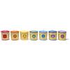 GeoFossils Set Regalo di 7 Candele Votive Chakra Stearin, bambù, Multicolore, 30.2 x 2.5 x 3 cm, 7 unità