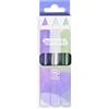 namaki Set di 3 matite per trucco per bambini glitterate Jumbo Bio - viola, argento, verde, certificato Cosmos Organic - Namaki