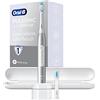 Oral-B, Pulsonic Slim Luxe 4500, spazzolino elettrico sonico per gengive più sane in 4 settimane, 3 modalità di pulizia fra cui sensibile e sbiancante, timer, 2 testine di ricambio, colore platino