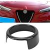 KLLJRFW Compatibile con L'emblema della Griglia Anteriore Dell'Alfa Romeo Giulia, Adesivi Decorativi Per La Copertura della Copertura, Stemma Esterno Nero Lucido
