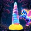 Creature Cocks Unicorn Glow-in-the-Dark Vibrating Silicone Dildo
