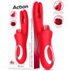 Action Bilma Brushing Rabbit Vibe with Alternating Motion Fingers Red