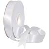 Morex Ribbon 088 - Nastro in raso doppio, in poliestere, colore: bianco, 7/8