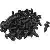 A ABSOPRO Rivetto Stile Corpo Rivestimento Clip 9mm Foro Plastica Nero(40 Set)