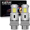 KATUR 3157 3057 T25 P27/7W Lampadine a LED Luminoso Eccellente 12pcs 3030 & 8pcs 3020 Chips CANBUS Senza errori Luci di parcheggio di Arresto della Coda del Freno di retromarcia,Xeno Bianco