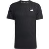 adidas Uomo Tennis Climacool+ AIRCHILL FREELIFT T-Shirt, Black, L