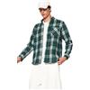 Trendyol Camicia da Uomo a Quadretti/a Maniche Lunghe, Slim Maglietta, Verde, M