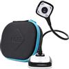 HUE HD Pro: Visualizzatore di Documenti e Telecamera USB Flessibile (Telecamera nera con custodia nera)