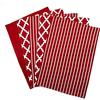 Penguin Home Premium Strofinaccio da cucina in puro cotone 100%, set di 5 asciugamani da cucina, set di asciugamani da cucina morbidi e resistenti, lavabile in lavatrice, 65 x 45 cm, colore - Rosso