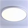 ONEGlobal Masled,Plafoniera a LED ultra sottile da 24 W, super luminosa, 2160 lm, 6500 K, bianco caldo, solo 2 cm di spessore, risparmio energetico dell'80% per interni di casa, bagno, ecc.,Non dimmerabile