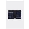 Tezenis Boxer In Cotone Elasticizzato Stampato Uomo Blu