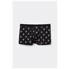 Tezenis Boxer In Cotone Elasticizzato Stampato Uomo Nero