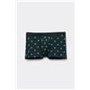 Tezenis Boxer In Cotone Elasticizzato Stampato Uomo Verde
