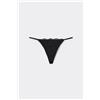 Tezenis Perizoma Con Fianchetto Tanga Light Touch Donna Nero