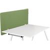 HJH Office divisorio Acustico per scrivania 62x120 cm FLEXMIUT D1 Schermo Privacy per scrivania, divisorio fonoassorbente per scrivania, Verde
